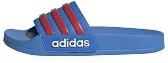 adidas Unisex-Kids Adilette Shower, Lucid Ray Blue/Semi Lucid Red/Off White, 11.5