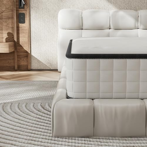 DEWINNER Matelas 90 x 190 cm, Matelas en Mousse à Mémoire de Forme Haute Densité,Fermeté Moyenne,Épaisseur 25cm,Hypoallergénique,Sommeil Isolé,7 Zones,Réversible à Deux Faces Utilisables