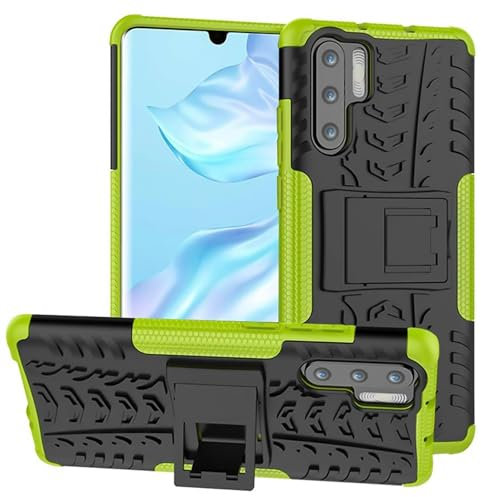 CoolGadget Outdoor Handyhülle für Huawei P30 Pro, Robuste Schutzhülle mit integriertem Ständer und stoßfestem Design, Grün