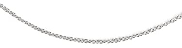SINGULARU - Collar Everything. Cadena Clásica en Plata de Ley 925. Sencilla de Talla Unica. Baño en Rodio. Joyas para Mujer