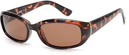 GLINDAR Gafas de Sol Polarizadas para Mujer, Gafas de Sol Rectangulares para Conducir, Pescar, Ir de Compras, UV400 Tortuga