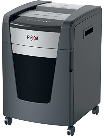 Rexel XP420+ Cross Cut Paper Shredder, Shreds 23-21 (70-80 gsm) Sheets At Once, P4 Security Level, Jam-Free Technology, Office Use, 60 Litre Pull-Out Bin, Black, Momentum Extra Range, 2021421X