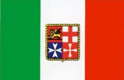 CG94 Bandiera Autoadesiva Marina Mercantile Italiana 12x16 cm Barca Gommone Tempo Libero