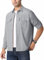 KEFITEVD Men's Shirts Safari Shirt Outdoor Button Down Quick Dry Summer Travelling Walking Shirts Light Grey XL
