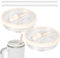 Stanley Cup Lid, 2Pcs Stanley Replacement Lid, Leakproof Lids with Straw for 40oz Replacement, Reusable Spill Proof Water Bottle Tumbler Lids for Stanley Cup Accessories (Beige, 40oz)