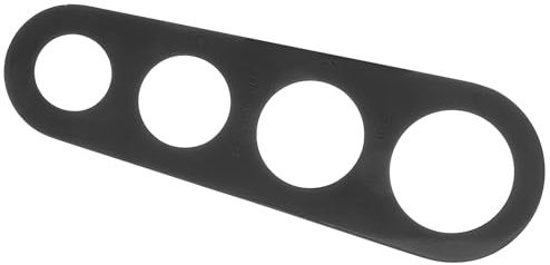 Toyvian Misuratore di Pasta in Acciaio Inox 4 Fori Strumento di Misurazione Spaghetti Secchi Controllo Porzioni Accessorio Cucina per Dosaggio Preciso e Riduzione Sprechi