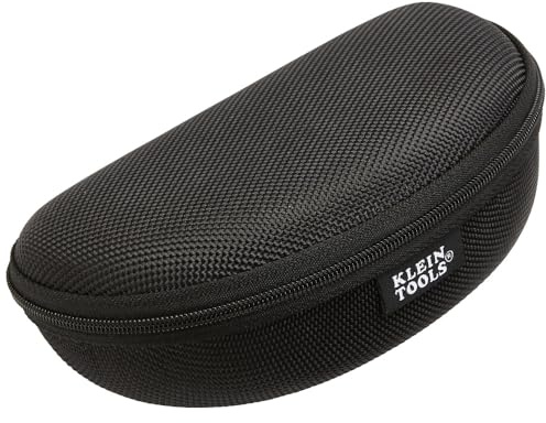 KLEIN TOOLS Safety Glasses Case, Hard Eye Protection Case with Zipper Closure 60176