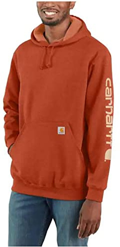 Carhartt ® Midweight Hooded Sweatshirt. CTK121 2XL Brite Orange