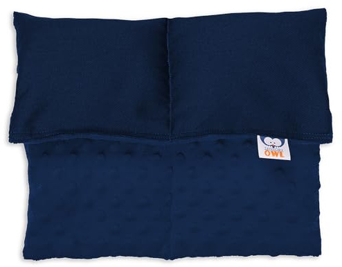 Sensory Owl Cuscino Ponderato Per Ginocchia Cuscino Con Peso Sensoriale Terapeutico In Cotone Sollievo Dallo Stress 30 x 40 cm 4 kg Blu Navy