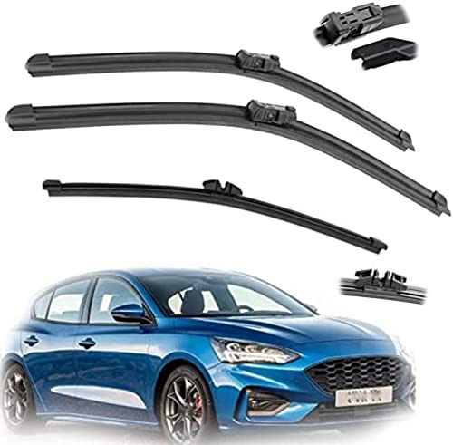 Auto Anteriore Lunotto Posteriore Tergicristallo Lame Spazzole Taglierina Accessori per Ford Focus 4 MK4 2018 2019 2020 26 20 11 Tergicristalli