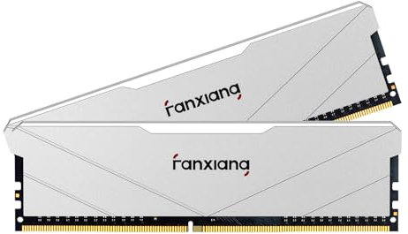 fanxiang DDR4 RAM 16GB (2x8GB) 3200MT/s, CL16 Desktop-Arbeitsspeicher 1,2V, AMD & Intel XMP 2.0 - Weiß