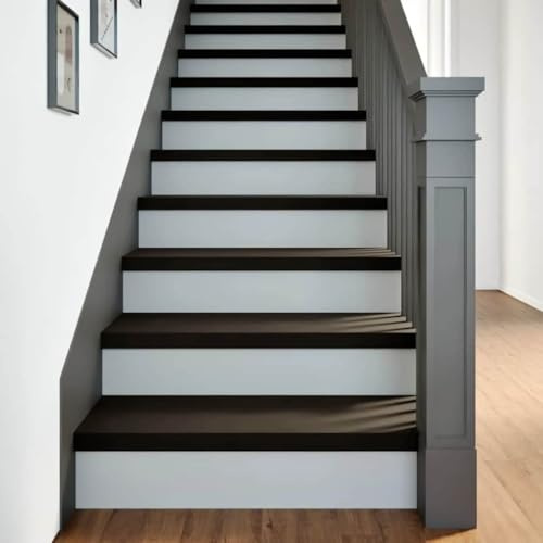 NQJIBUE Articolo-Scala 12 pz Marrone Scuro 80x30x2 cm Legno massello Rovere, Forniture per la casa, Gradini scale