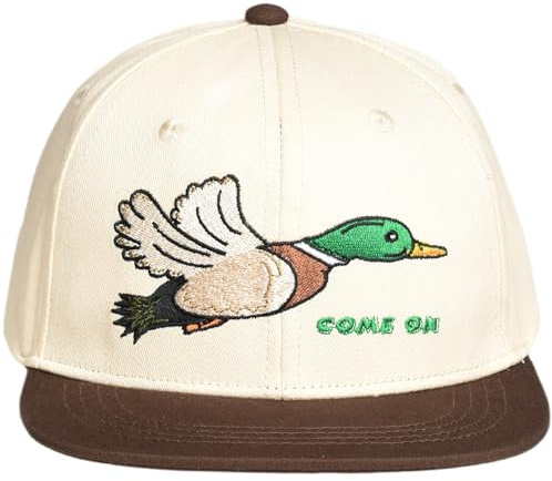 EDTREK Elite Kids Snapback Hat for Boys Girls Toddler Cap with Flat Brim (Mallard - Muddy Brown)