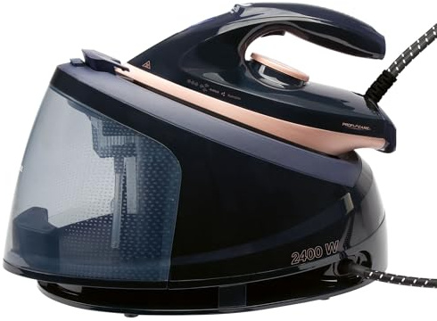 ProfiCare® Dampfbügelstation | Superglide Keramiksohle | 2400W Bügelstation | starke Dampfleistung 150 g/min | 4 Bar Druck | bis zu 80 Minuten am Stück bügeln | Dampfbügeleisenstation | PC DBS 3127