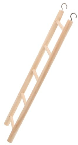 FUTUREORYY Scala in Legno per Uccelli Piccoli Giocattolo Arrampicata per Pappagalli e Parrocchetti Stimola Gioco e Esercizio Naturale