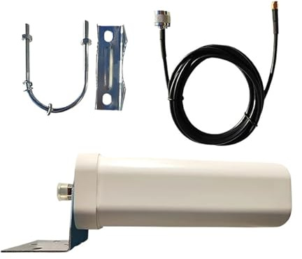 Antenne Extérieure Omnidirectionnelle 5G 4G, Bande Complète For Routeur, Modem, Répéteur, Amplificateur De Signal Téléphone Portable, GSM Couverture plus large(With 5 meter cable)