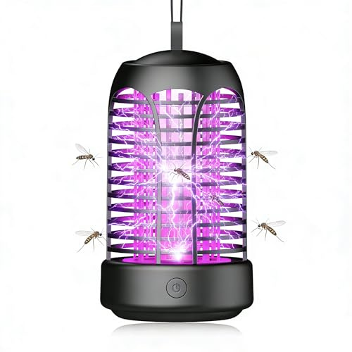 Elektrisk insektsbekämpare, 20 W UV-mygglampa, flugfälla elektrisk IPX4 vattentät, högspänningsmyggfälla myggfälla, myggfälla, flugfälla för inomhus, sovrum och trädgårdar