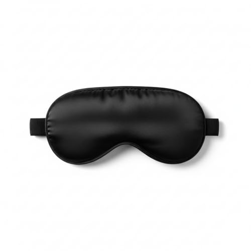 Silk Sleep Mask, Ultra-Soft Breathable Mulberry Silk, Blackout Eye Mask with Adjustable Strap, Ultra-Soft & Breathable, Lightweight Design, for Side Sleepers, for Sleeping, Travel and Nap