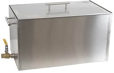 15 quart Jar Stove Top Water Bath Canner - Updated Style - Large Pot/With Drain Valve - Not Polished