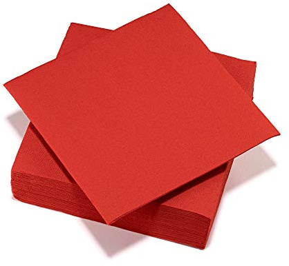 LE NAPPAGE ARTS DE LA TABLE Napage Airlaid-Servietten, 40 x 40 cm, Rot, FSC, 71449