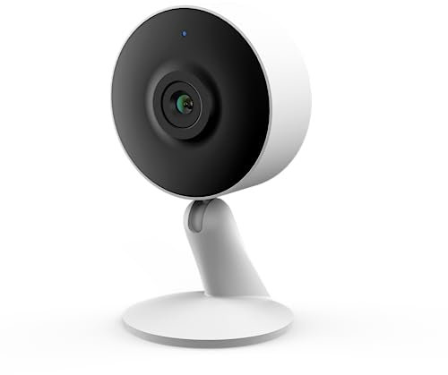 Isiwi Tini Telecamera IP wiFi interno sorveglianza. Rilevazione di movimenti e suoni, Audio bidirezionale,Visione Notturna, Compatibile con Alexa/Google, App per smartphone, 4MP (ISW-BFIT4M)