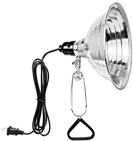 Simple Deluxe Clamp Lamp Light Socket with 8.5 Inch Aluminum Reflector, Suit for Max 150 Watt Lamp (No Bulb Included) with 18/2-Gauge 6 Feet Cord, 1-Pack