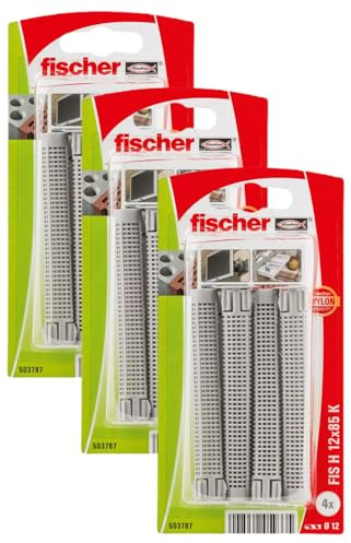 fischer - Tamis d'injection FIS H 12 x 85 K en plastique/Blister de 4 (Lot de 3)