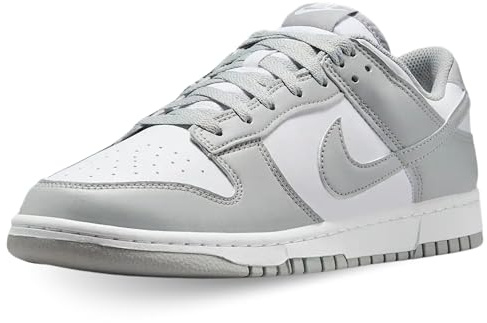 Nike HF5441-105 Dunk Low Retro Uomo, White/LT Smoke Grey-White EU 45