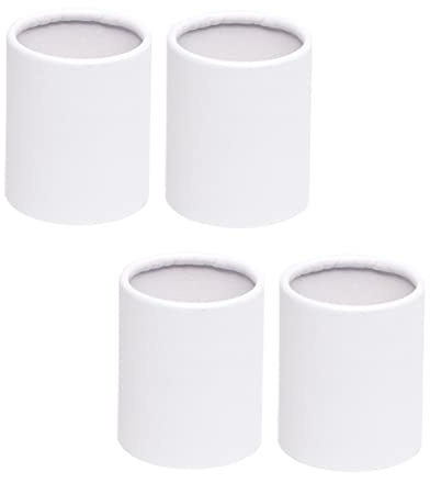 GALPADA Scatola Rotonda Coperchio Bianca in Carta per 4 Pezzi, Contenitori Piccoli per Bouquet Floreali Decorativi per Celebrazioni e Decorazioni Eleganti