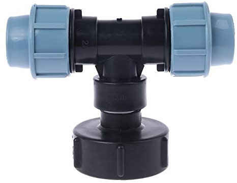 Rubinetto Per Serbatoio,Rubinetto Per Tanica Adattatore Tank Adattatore a tre vie 25mm Durevole Giardino Filettatura Tap Acqua Connettore dell'acqua Tubo flessibile Strumento di montaggio domestico