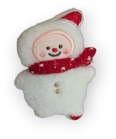 SugarToys Peluche pour Chat avec Herbe à Chat – Jouet Chat Noël 10 cm – Petit Bonhomme d’Hiver Doux et Mignon – Jouet Catnip pour Chaton et Chat Adulte