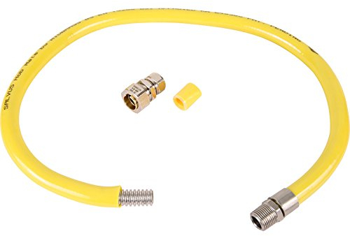 Midbrass Salvus Hob Mate Connecting Hose 1m x 1/2 BSPT Male