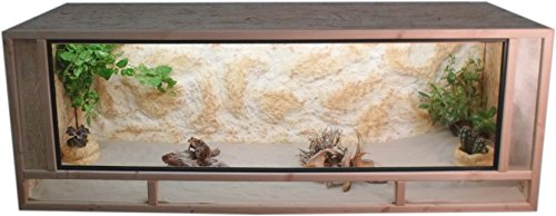 Tropic Shop OSB Terrarium - Holzterrarium - Front aus massiven Fichtenhholzrahmen - Made In Germany !! (100x50x50cm)