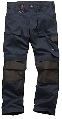 Scruffs Men's Worker Workwear Trousers, Navy, 34W Short UK