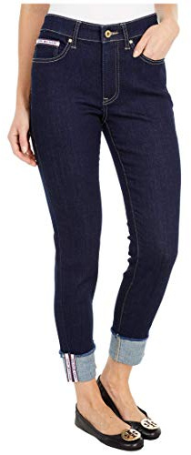 Tommy Hilfiger Women's Denim Jean, Indigo Wash Denim, 4