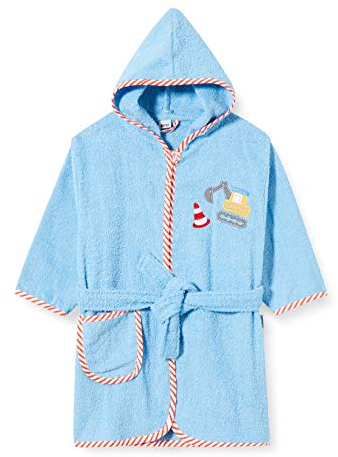 Playshoes Unisex Kinder Frottee-bademantel Morgenmantel, Bagger, 110-116 EU