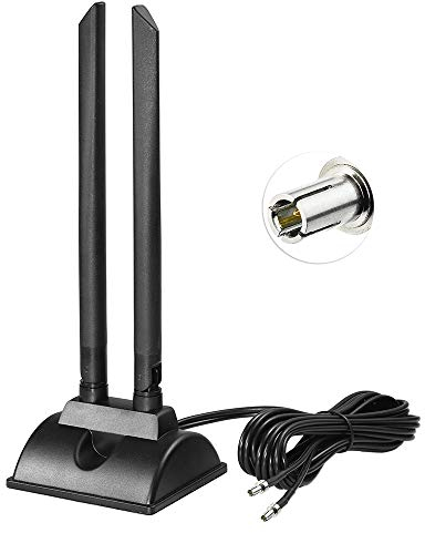 Bingfu 4G LTE Antenne TS9 6dBi Magnetfuß MIMO Network Antenna Signal Amplifier Kompatibel mit Telekom Vodafone O2 Huawei Mobile Hotspots Aircards und LTE Router