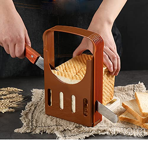 1PC New Toast Bread Slicer Plastic Foldable Loaf Cut Rack Cutting Guide Slicing Tool Kitchen Accessories Practical Cakes Split Tools