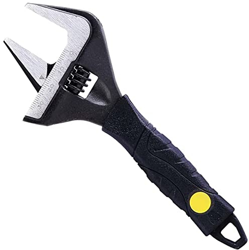 Sharp-tec 6 inch Adjustable Spanner, 34mm Wide Jaw Opening Adjustable Wrench, 165mm Plumbing Tools Set for Plumbers