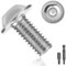 25 Stück Linsenkopfschrauben M6*12 edelstahlschrauben A2 V2A Flachkopfschrauben ISO 7380 Linsenkopfschraube Rostfrei schrauben Gewindeschrauben Vollgewinde mit Flansch, Innensechsrund und Hex Key