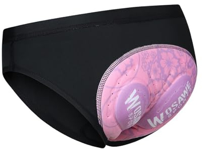 rockible Intimo da Donna Slip da Ciclismo Intimo Sportivo Confortevole Mutande Imbottitura 3D Fodera Pantaloncini da Donna Pantaloni per Le Donne Che Guidano