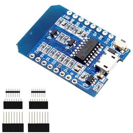 ESP8266 Scheda di Sviluppo,Mini NodeMCU WiFi ESP8266-12F CH340G WLAN Modulo con CH340G,con micro USB porta,compatibile con Arduino
