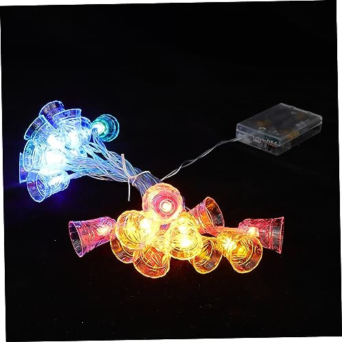 Artibetter Weihnachtsglocken-lichterketten Festival-lichterkette Glockenform Lampenkette Dekorative Lampenkette 20 Leds -lichterketten
