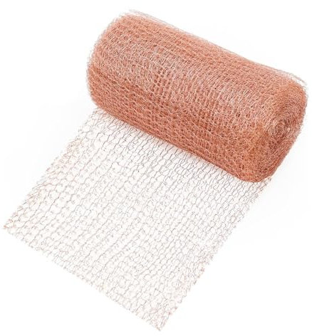 HFMYGS Clôture anti-escargots - Filet en cuivre - Bande de cuivre contre les escargots et les souris - Fil de cuivre contre les escargots et les escargots - Pour bloquer les points d'entrée - Laine de