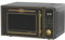 Kaiser Empire M 2530 Em Retro Mikrowelle in Schwarz | 25L | 1200W Grill | 2200W Heißluft | FullTouch-Bedienung mit Drehknebel | Glasfront | Türgriff aus echtem Metall Bronze | 25 Funktionen