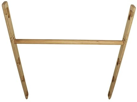 Bear On Bar – Robust, lättmonterad och justerbar pull-up-stång i trä med lås – 5 höjdnivåer – upp till 100 cm till dörrkarm, dörrbredd