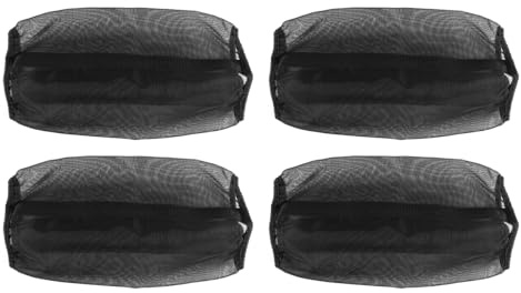 Gutol Guêtres universelles pour chevaux, en maille fine, anti-mouches, réduisent considérablement le piétinement, respirantes, lot de 4, noires