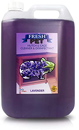 Trade Chemicals FRESH PET - Rodent Specialist Disinfectant Rabbit Hutch Cage Runs - 5L (LAVENDER)