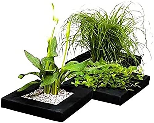 Aquacadabra 10x 25cm Square Floating Plant Island Fish Pond Planter Planting Basket