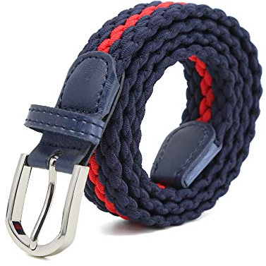 AnJuHoPa Ceinture élastique multicolore pour garçons et filles de 2,5 cm ou 3.0cm de large et 80 cm ou 100 de long à la mode et durable facile à utiliser